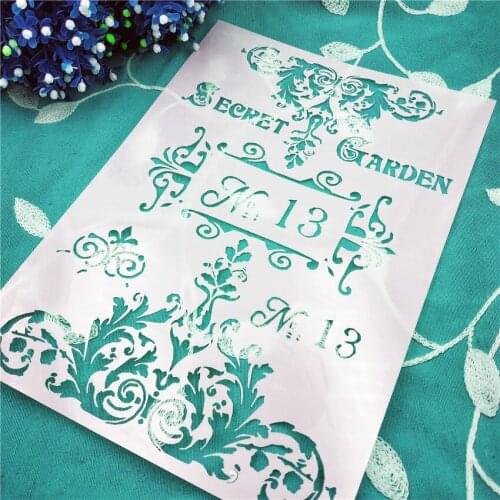 No.13 lastic mold shield DIY cake scrapbook stencils hollow Embellishments printing lace ruler Valentines Day