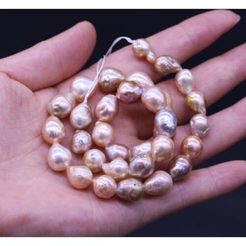 New Petal Type Natural Baroque Pink Purple Pearl Bracelet Necklace Jewelry For DIY Jewelry Best Birthday Gift Size 10-13mm
