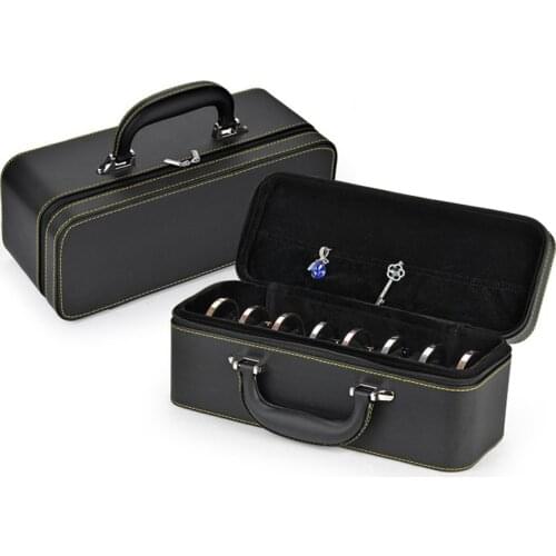Jewelry Box Portable Storage Organizer Zipper Portable Women Display Travel Case Bracelet Box Jewelry Organizer