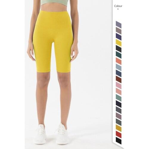 New Workout Yoga Shorts Buttery Soft High Waist Sport Athletic Fitness Gym Shorts Running Short Pants No Embarrassment Line