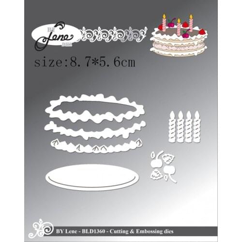 Sirius Birthday Cake Metal Cutting Dies Stencils Template for DIY Scrapbooking Embossing Paper Cards Album Making Craft Die