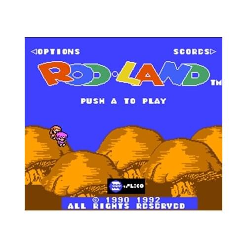 Rod Land Region Free 60 Pin 8Bit Game Card For Subor Game Players