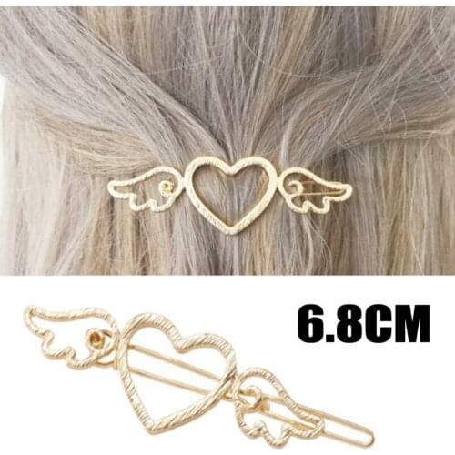 1pcs Hollow Love Butterfly Hairpin Gold Silver Metal Alloy Cute Hair Clips Butterfly Hair Clips for Women Hair Accessories