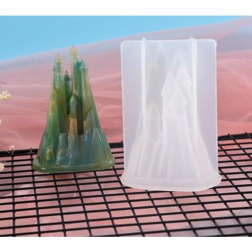 3D Castle Silicone Mold Cake Decorating Tools Fondant Chocolate Sugarcraft DIY Clay Craft Resin Mould