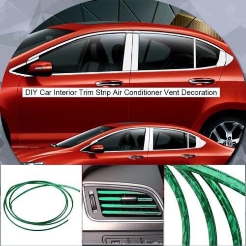 Car Styling Universal DIY Flexible Interior Moulding Trim Strips Car Accessories Decoration Strip Dashboard 3M Edge Sticker