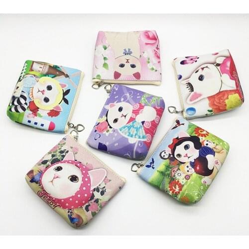 Free ship!1lot=12pc!cute nice cat coin purse / key bag / Cosmetic pencil Bag/ cute coin mini wallet/storage bag
