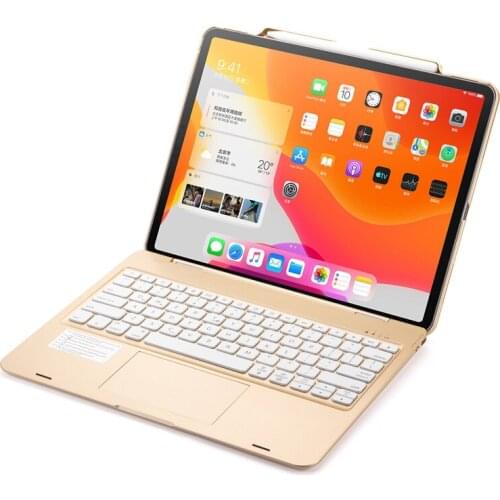 IPad Pro 12.9 Case 2020 with Keyboard 7 Color Backlit Smart Touchpad Keyboard Cover for iPad Pro 12.9 4th Gen Funda Coque