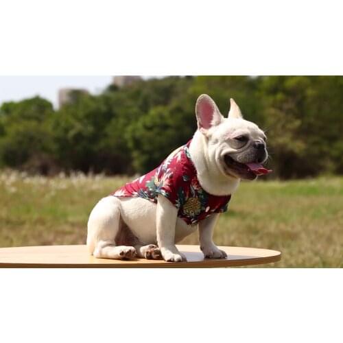 Wholesale Dog Hawaiian Shirts Style Cotton and Linen Pet Big Dog Clothes Shirt Cat Shirt Ropa Para Perros 5xl Grande