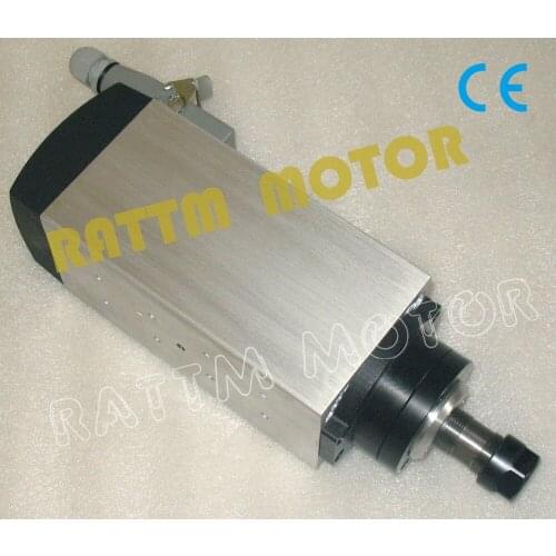 4KW Air cooled spindle motor ER20 220V 18000rpm 4PCS Bearings 300Hz for CNC Router Milling Engraving Machine Grinding