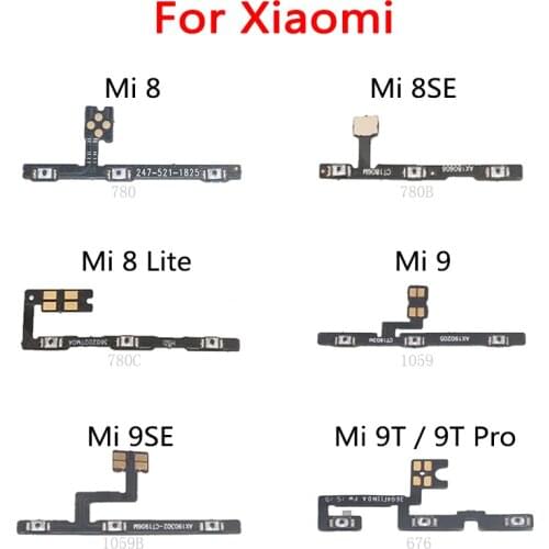 Power Button Switch Volume Button Mute On / Off Key Flex Cable For Xiaomi Mi 8 Lite 8SE 9 9SE 9T PRO