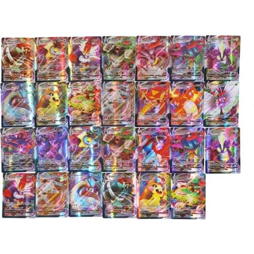 10-300PCS French Version Pokemon Cards V Vmax GX MEGA TAG TEAM EX Game Battle Card Child birthday Gift