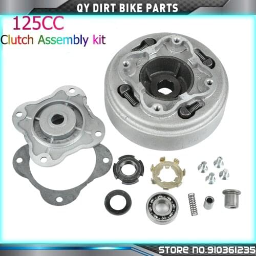 125cc Complete Manual Clutch Assembly kit For 52.4mm Bore 125cc lifan Start in neutral Horizontal Kick Starter Engines Pirt Bike