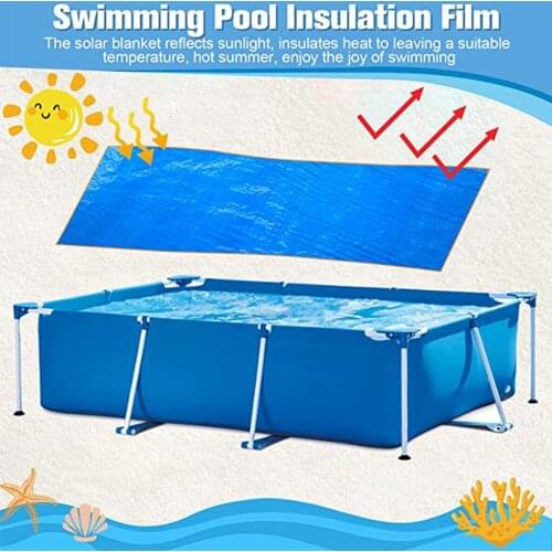 Pool Cover Round Solar Swimming Pool Tub Cover 10 inch Outdoor Bubble Blanket Accessories Dustproof Floor Rain Cloth Mat Cover