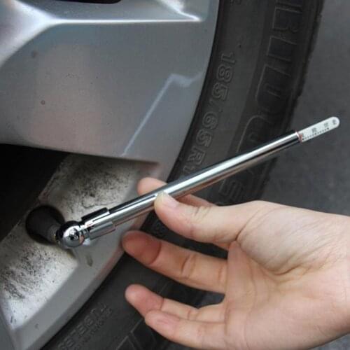 Car Tire Pressure Monitoring Gauge Meter Test Pen 5-50 PSI Emergency Tool Portable 4x4 Dirt Pit Bike Motorcycle Auto Accessories