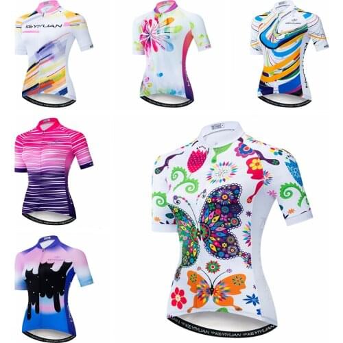 Cycling Jerseys Women Summer Short Sleeve Bike Jersey Shirts Top MTB Maillot Top quick dry Cycling Clothing