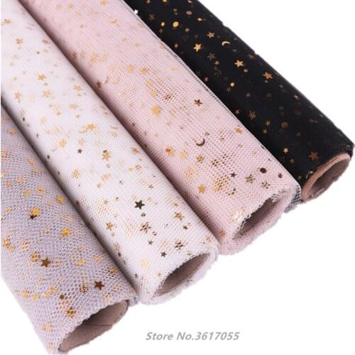 New Gold Star Moon Cotton Yarn Wedding Decoration Flower Wrapping Material Gift Packing Birthday Party Home Decor