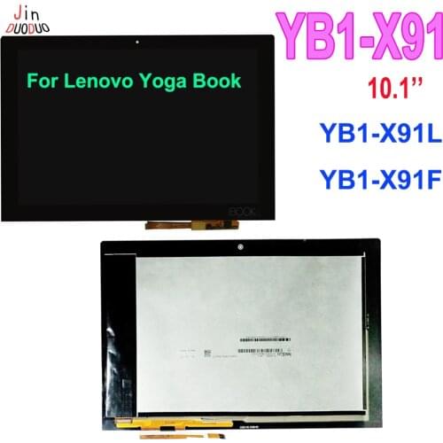 New For Lenovo Yoga Book YB1-X91 YB1-X91L YB1-X91F LCD Display Touch Screen Assembly Replacement with Frame Upper Half Set
