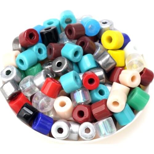 OlingArt 5-6MM between 60pcs/Lot Porcelain Color Mixed Glass Seed Beads Spacer DIY Bracelet/Necklace/Earring Jewelry Making