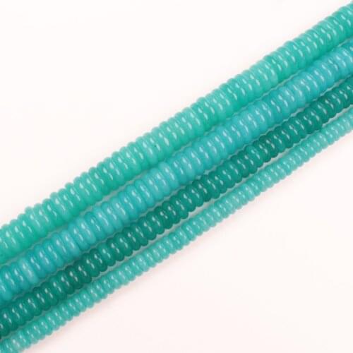 Wholesale 2-10mm Blue Amazonite color Rondelle Beads 15" BeadsFor DIY Jewelry Making !We provide mixed wholesale for all items