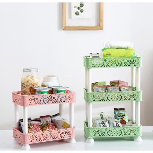 Carved Hollow Debris Storage Rack Bathroom Kitchen Storage Kitchen Shelf Home Storage Organizer Holder