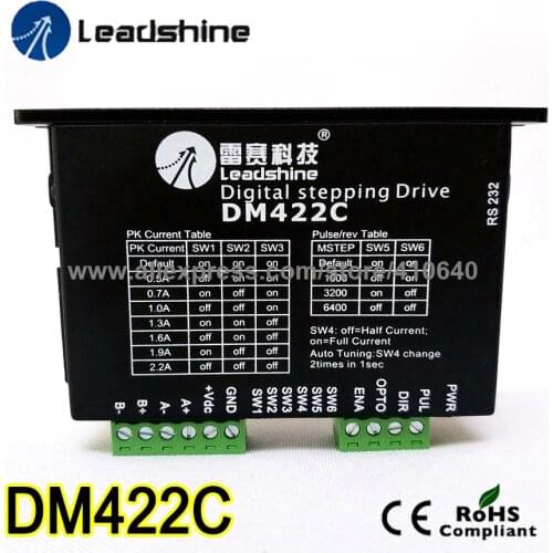 Step motor drive from famous brand Leadshine model DM422C 2 Phase Digital Stepper Drive Max 40 VDC and 2.2 A quick delivery