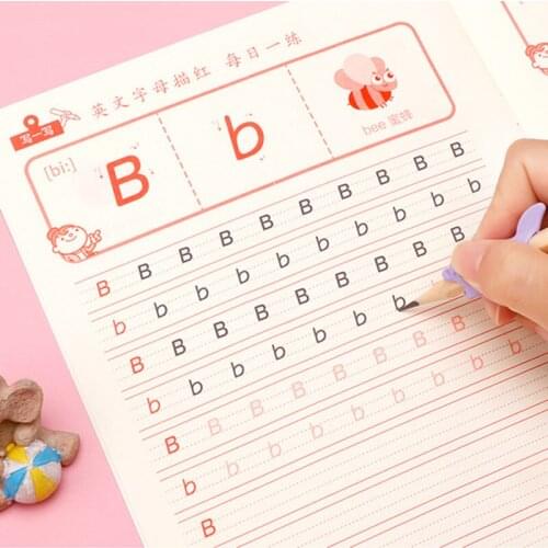 Preschool 3-6year Kid Writing Italic learning English Calligraphy Copybook For Adult Children Exercise Handwriting Practice Book