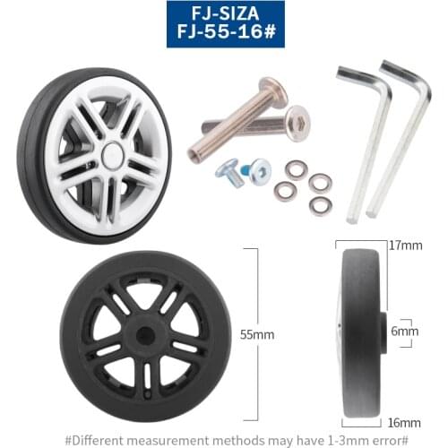 Luggage Universal Wheel Accessories Wheel Trolley Luggage Roller Wheel Aircraft Wheel Maintenance Shock Absorption 18 30 Inch