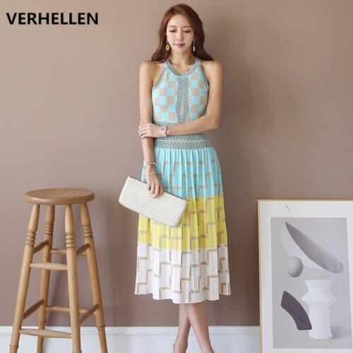 VERHELLEN Summer Knitted Dresses