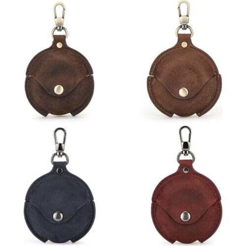 Protective Housings Case Retro Leather Case Cover for HUA-WEI FreeBuds 4 Earbuds Charging Case with Flip Design M5TB