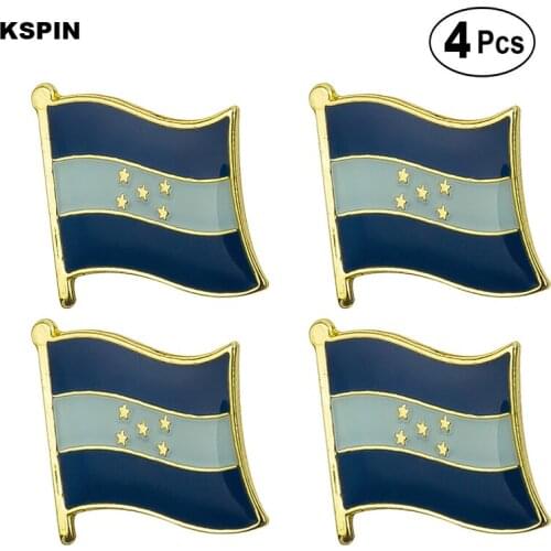 Honduras Flag Pin Lapel Pin Badge Brooch Icons 4pcs