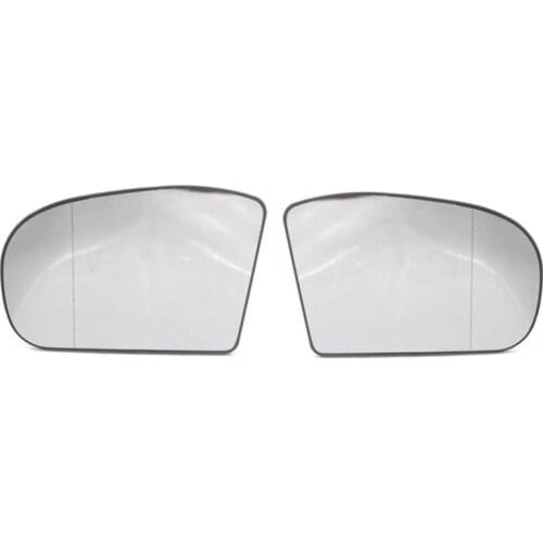 1 Pair Right and Left Side Rearview Mirror Glass Len Replacement for Mercedes Benz W203 W211 2038100121 2038101021