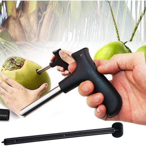 1Pc Stainless Steel Easy to use Coconut Opener Accessories Pineapple Drilling Tool Knifel Fruit Knife Opener Kitchen Tools