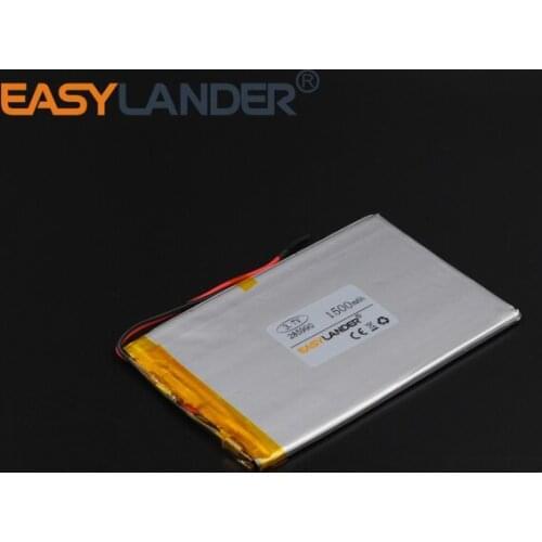 10pcs/Lot 3.7V 1500mAh Rechargeable li Polymer Li-ion Battery Fr Bluetooth Tablet PC PDA Portable DVD E-book Power bank 285990