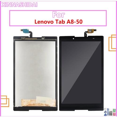 100% Tested Panel For Lenovo Tab 2 A8-50F A8-50LC A8-50 Touch Screen Digitizer+ LCD Display Assembly Parts with Frame Replace Pa