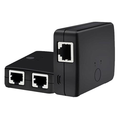 2 Ports RJ45 LAN CAT6 Netzwerk Schalter Selector 2 In 1 Out/1 In 2 Out Interne externe Netzwerk Switcher Splitter Box
