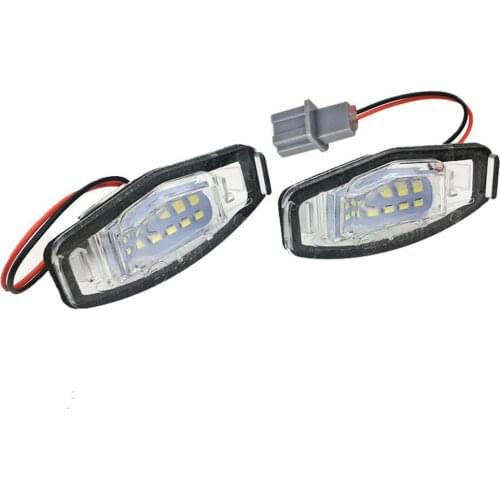 2pcs/set LED Number License Plate Lights for Honda Accord Civic City Odyssey MR-V/Pilot