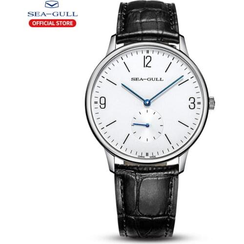 Seagull Mens mechanical watch ultra-thin business simple manual mechanical watch waterproof sapphire watch 819.17.6004