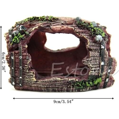 Aquarium Rockery Ornament Fish Tank Hiding Cave Mountain Landscape Decoration