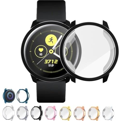 Galaxy Watch active case for Samsung galaxy watch active 40mm SM-R500 bumper Protector HD Full coverage Screen Protection case