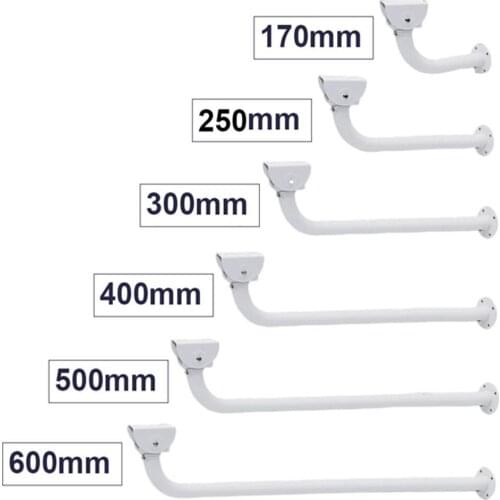 White Plastic Wall Mount Stand Bracket Rotating Holder For Indoor Outdoor CCTV Surveillance Security Camera