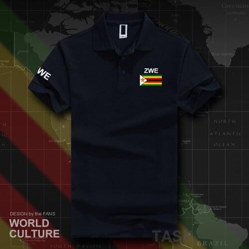 Zimbabwe polo shirts men short sleeve white brands printed for country 2017 cotton nation team flag ZWE yeZimbabwe Zimbabwean