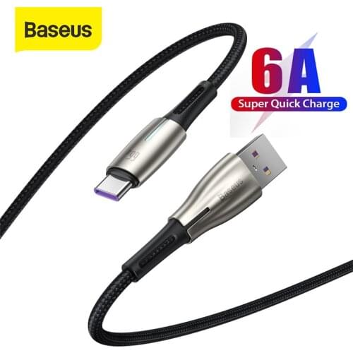 Baseus USB Type C Cable Fast Charging For Huawei Android Phone Charger For Xiaomi Samsung Type C Cable USB Data Line