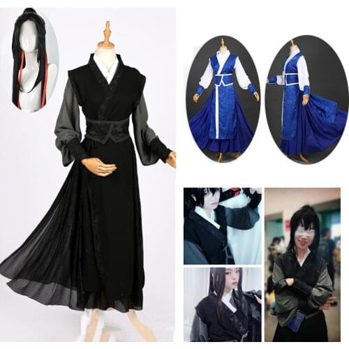 Anime XUE YANG Cospaly Grandmaster of Demonic Cultivation Cosplay Costume Mo Dao Zu Shi Costume Unisex for Halloween Party wig