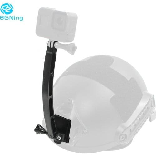Helmet Bracket Mount Holder Extension Arm 20cm Curved Rod for GoPro Hero 8 7 6 5 YI Action Camera Motorcycle Bike Accessories
