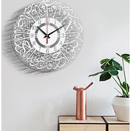Kitchen Clock Art Hollow Wall Watch Home Decor Acrylic 3D Wall Clock Modern Design Luxury Living Room Decoration Quartz Needle