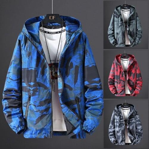 Plus 7XL 6XL 5XL 4XL 3XL Mens Jackets Camouflage Military Hooded Coats Casual Zipper Male Windbreaker Men Brand Clothing Jacket