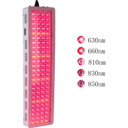 Timmable 1000W Red Light Therapy Lamp Full Body630nm 660nm 810nm 830nm 850nm Near Infrared Therapy Lamp, Red LED Grow Lights