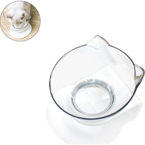 Cat Bowl Pet Food Water Bowl 15 Tilted Cat Bowl Pet Feeding Bowl Stress-Free Cat Dog Bowls with Raised Stand Suit for Small Cats