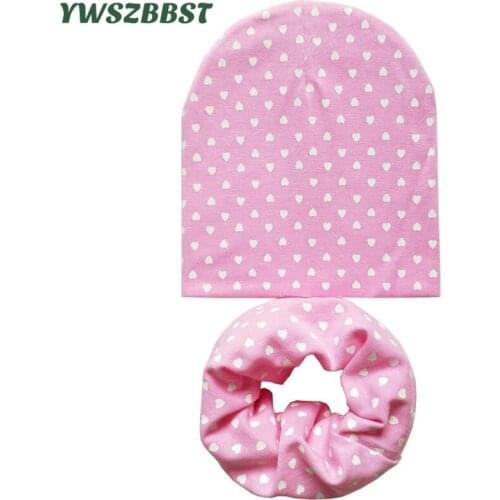 New Fashion Cotton Baby Hat Children Hat Scarf Set Boys Girls Cap Autumn Winter Hats for Girls Baby Cap Kids Beanie Cap