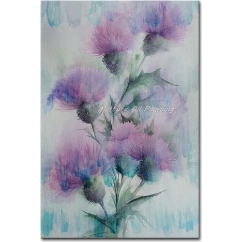 New!!Handpainted Blooming Flowers Modern Oil Paintings On Canvas Wall Painting Wall Art Wall Pictures For Living Room Home Decor